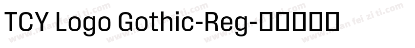 TCY Logo Gothic-Reg字体转换